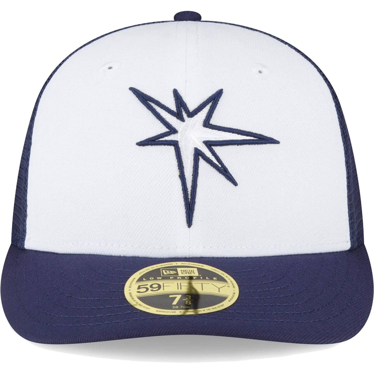 Men's Tampa Bay Rays New Era Navy/White 2023 On-Field Batting Practice Low Profile 59FIFTY Fitted Hat - Image 2