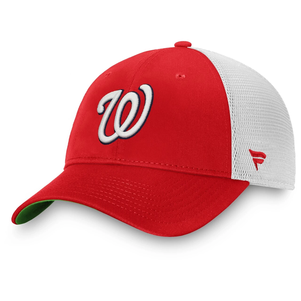 Men's Washington Nationals Fanatics Branded Red/White 2019 World Series Patch Team Trucker Snapback Hat - Image 3