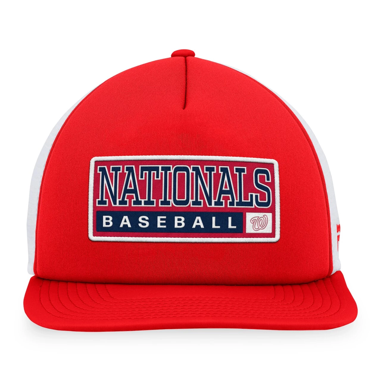 Men's Washington Nationals Majestic Red/White Foam Trucker Snapback Hat - Image 2