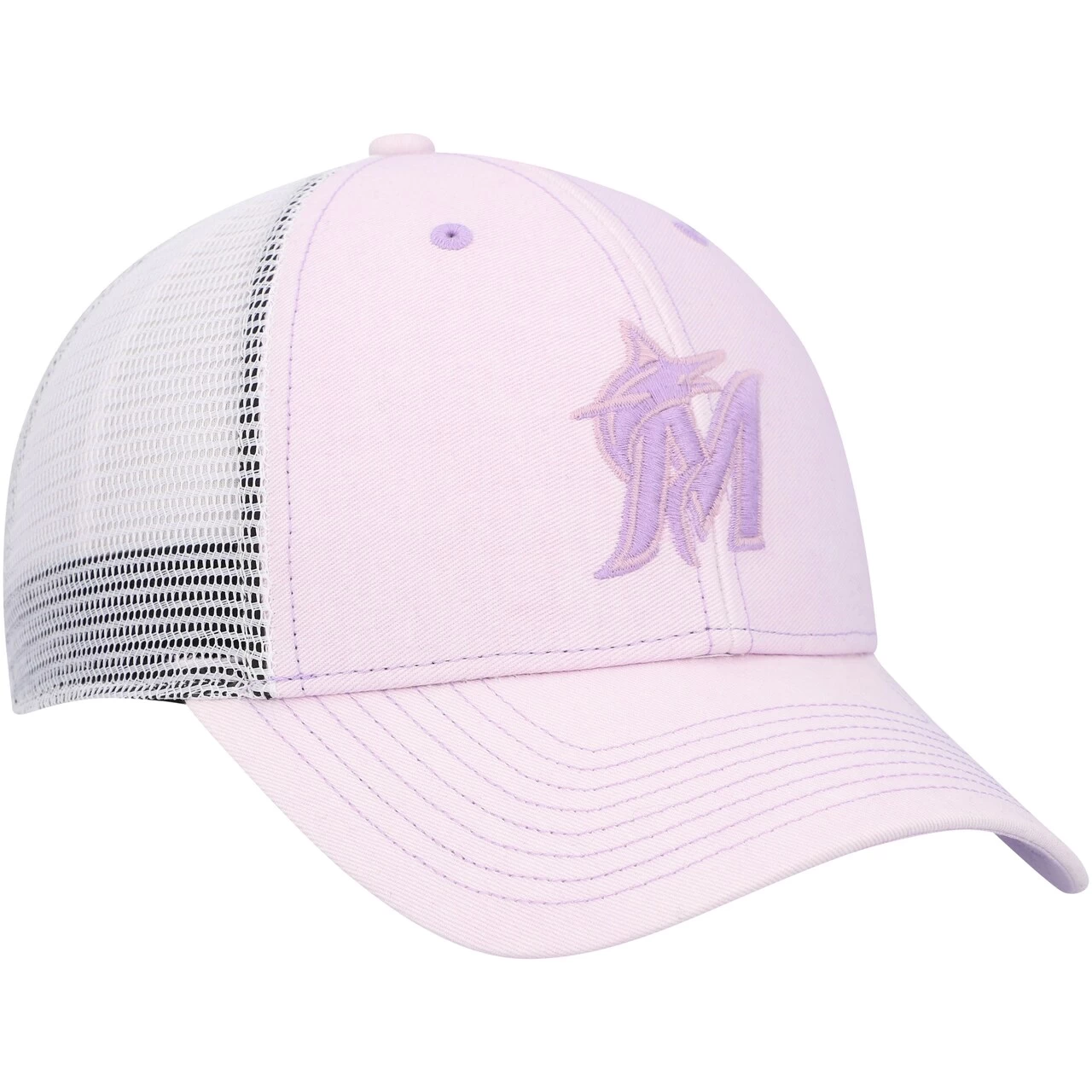 Women's Miami Marlins '47 Purple Haze MVP Trucker Snapback Hat - Image 3