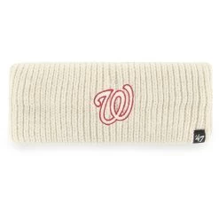 Women's Washington Nationals '47 Cream Logo Meeko Knit Headband