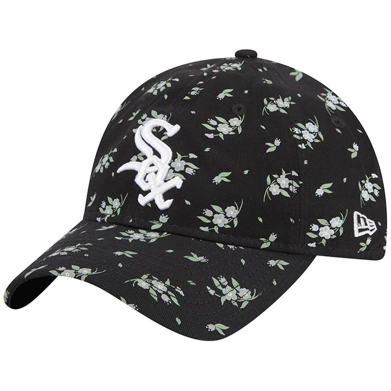 Women's Chicago White Sox New Era Black Bloom 9TWENTY Adjustable Hat