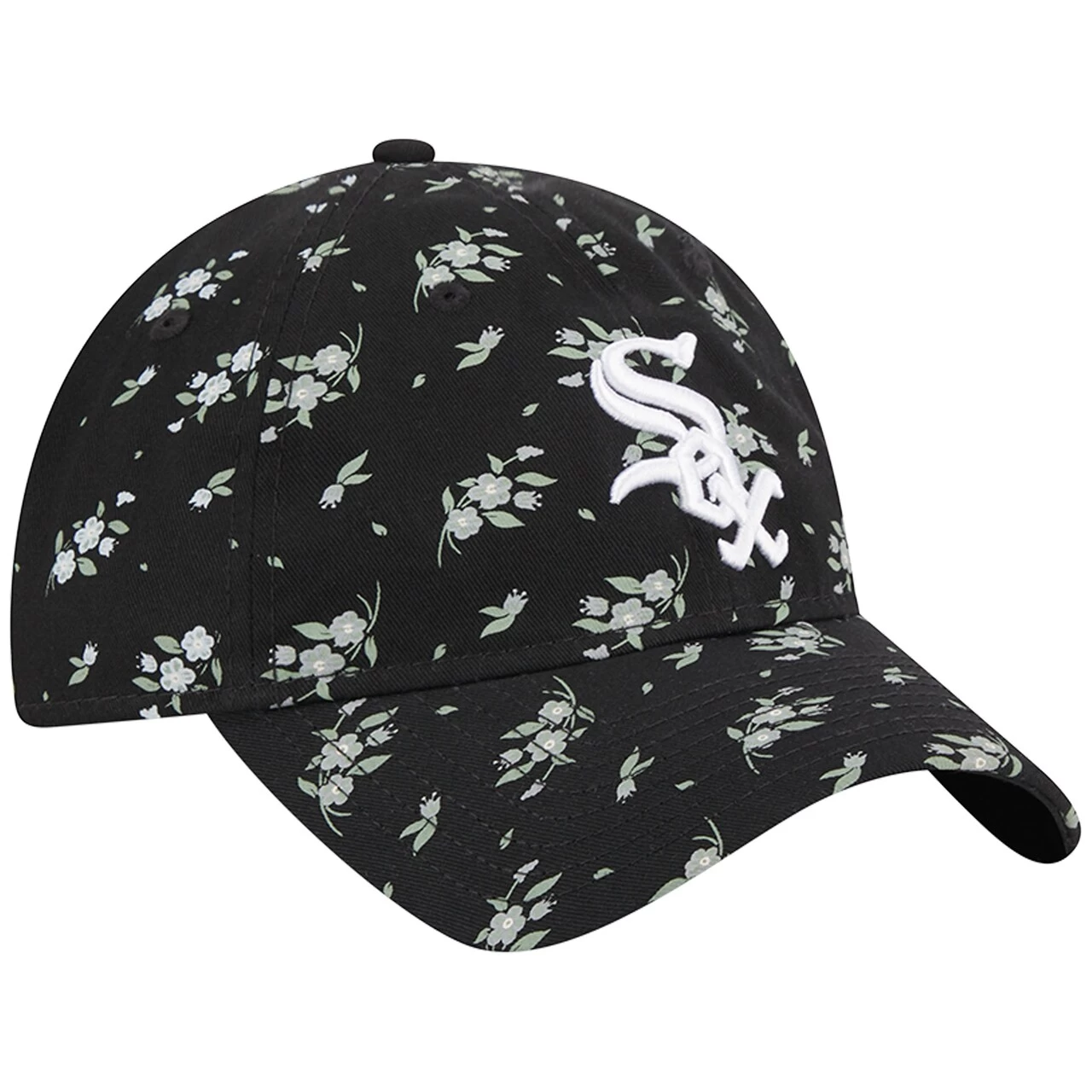 Women's Chicago White Sox New Era Black Bloom 9TWENTY Adjustable Hat - Image 3