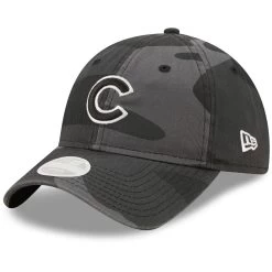 Women's Chicago Cubs New Era Graphite Midnight Camo Core Classic 9TWENTY Adjustable Hat