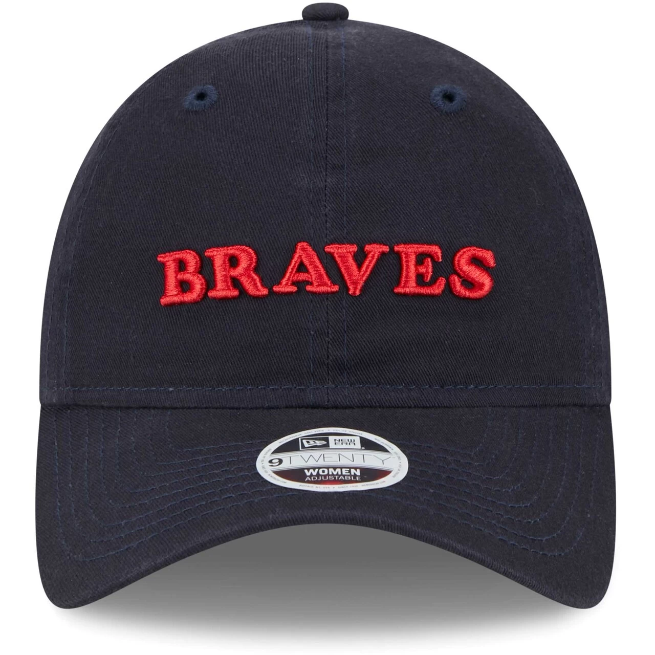 Women's Atlanta Braves New Era Navy Shoutout 9TWENTY Adjustable Hat - Image 2