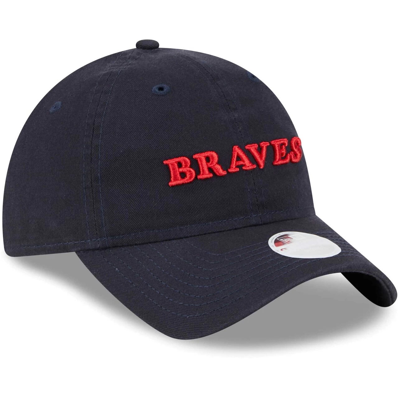 Women's Atlanta Braves New Era Navy Shoutout 9TWENTY Adjustable Hat - Image 3