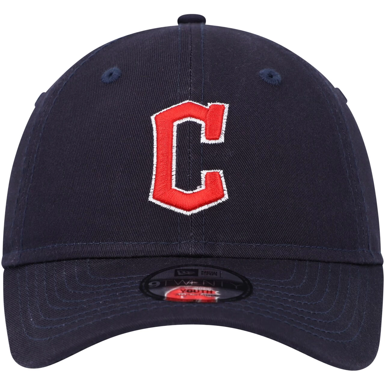 Youth Cleveland Guardians New Era Navy Core Classic 9TWENTY Adjustable Hat - Image 2