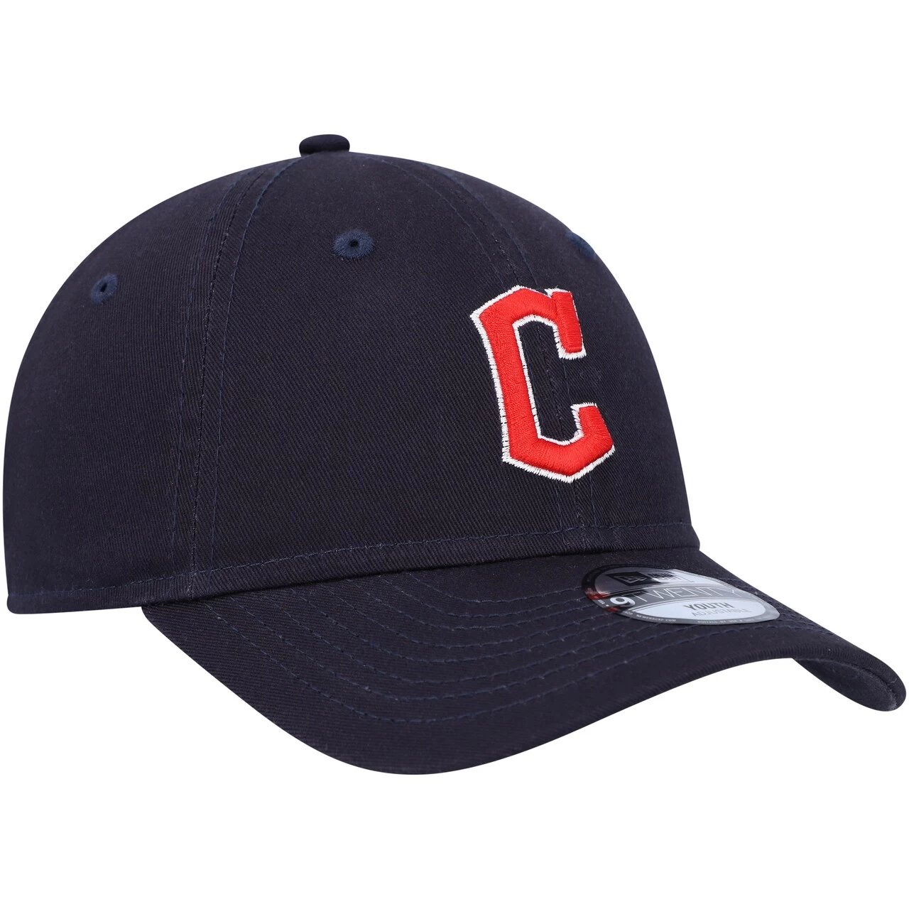 Youth Cleveland Guardians New Era Navy Core Classic 9TWENTY Adjustable Hat - Image 3