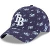 Youth Tampa Bay Rays New Era Navy Bloom 9TWENTY Adjustable Hat