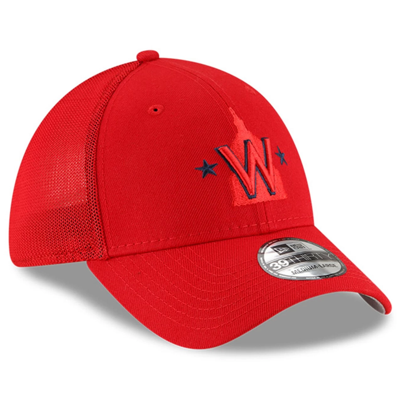Youth Washington Nationals New Era Red 2023 Batting Practice 39THIRTY Flex Hat - Image 3