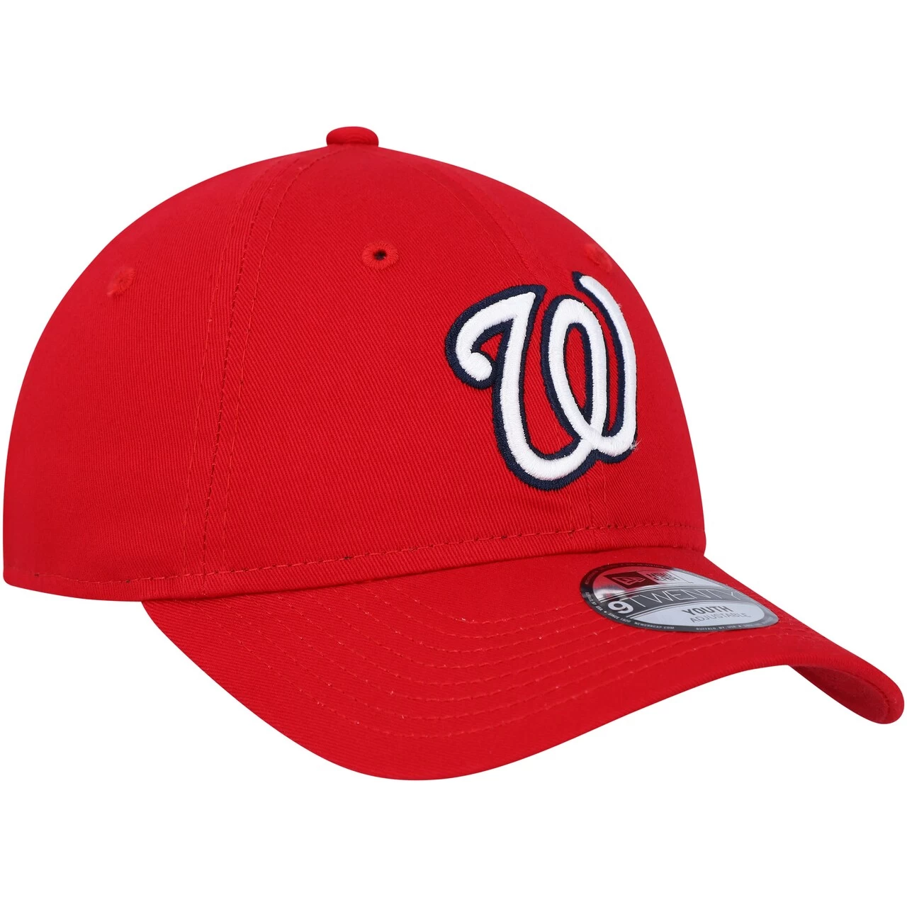 Youth Washington Nationals New Era Red Core Classic 9TWENTY Adjustable Hat - Image 3